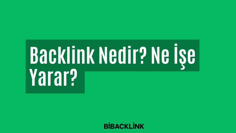 Backlink Nedir? Ne İşe Yarar?