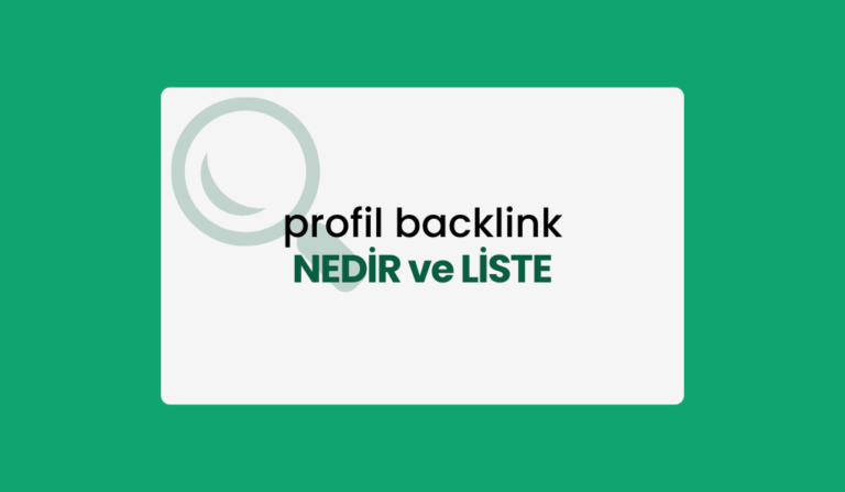Ücretsiz Profil Backlink Kaynakları